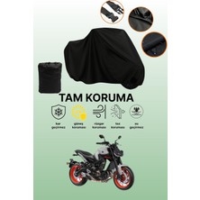 Dokaca Siyah Yamaha Mt-09 Uyumlu Motor Branda, Koruyucu Örtü, Motosiklet Brandası