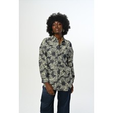 Orfeonegro Kadın Karışık Desenli Çift Cepli Gömlek