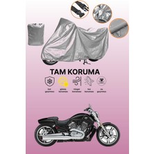 Dokaca Gri Harley-Davidson Vrsc V-Rod Muscle Uyumlu Motosiklet Brandası, Koruyucu Örtü, Motor Branda