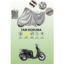 Dokaca Gri Kymco People S 200I Uyumlu Motosiklet Brandası, Koruyucu Örtü, Motor Branda