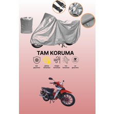 Dokaca Gri Motolux Africa Wolf Uyumlu Motosiklet Brandası, Koruyucu Örtü, Motor Branda