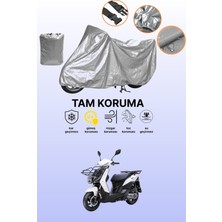 Dokaca Gri Sym Xpro Cargo 125 Uyumlu Motosiklet Brandası, Koruyucu Örtü, Motor Branda