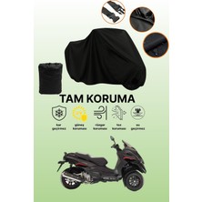 Dokaca Siyah Gilera Fuoco 500 Uyumlu Motor Branda, Koruyucu Örtü, Motosiklet Brandası