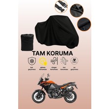 Dokaca Siyah Ktm 1090 Adventure Uyumlu Motor Branda, Koruyucu Örtü, Motosiklet Brandası