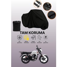Dokaca Siyah Kuba Ajax 150 Uyumlu Motor Branda, Koruyucu Örtü, Motosiklet Brandası