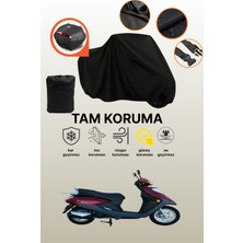 Dokaca Siyah Arka Çanta Uyumlu Motolux Ceo 110 Uyumlu Motosiklet Brandası, Koruyucu Örtü