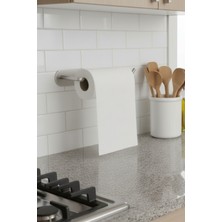 Nakra Home Paslanmaz Çelik Yapışkanlı Havlu Peçetelik | Delmeden Montaj Kağıt Rulo Havluluk Peçetelik