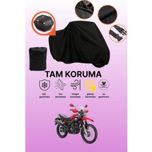 Dokaca Siyah Arka Çanta Uyumlu Hero Xpulse 200 Uyumlu Motosiklet Brandası, Koruyucu Örtü