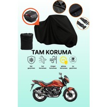Dokaca Siyah Arka Çanta Uyumlu Hero Xpulse 200T Uyumlu Motosiklet Brandası, Koruyucu Örtü