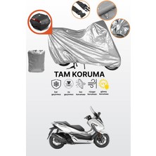 Dokaca Gri Arka Çanta Uyumlu Honda NSS300 Forza Uyumlu Motor Brandası, Koruyucu Örtü