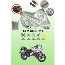 Dokaca Gri Arka Çanta Uyumlu Kawasaki Ninja 250R Uyumlu Motor Brandası, Koruyucu Örtü