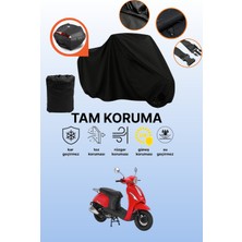 Dokaca Siyah Arka Çanta Uyumlu Kanuni Wiki 125 Uyumlu Motosiklet Brandası, Koruyucu Örtü