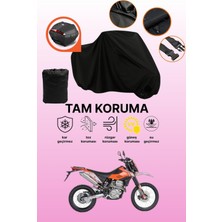 Dokaca Siyah Arka Çanta Uyumlu Mondial X-Treme Enduro Uyumlu Motosiklet Brandası, Koruyucu Örtü