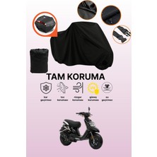 Dokaca Siyah Arka Çanta Uyumlu Yamaha Bw's 50 Uyumlu Motosiklet Brandası, Koruyucu Örtü