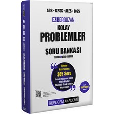 Pegem Akademi Yayıncılık AGS KPSS ALES DGS Ezberbozan Kolay Problemler Tamamı Video Çözüml
