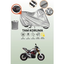 Dokaca Gri Arka Çanta Uyumlu Rks Rnx Plus Uyumlu Motor Brandası, Koruyucu Örtü