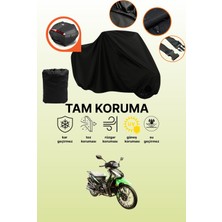 Dokaca Siyah Arka Çanta Uyumlu Arora Smart 100 Uyumlu Motosiklet Brandası, Koruyucu Örtü