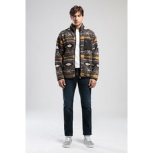 Lee Cooper Folks Erkek Dik Yaka Fermuarli Sweatshirt Gri