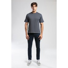 Lee Cooper Jack Erkek Slım Dar Kesim Yüksek Bel Dar Paça Jean Pantolon Mavi