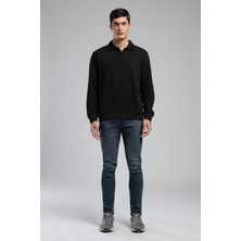 Lee Cooper Jack Erkek Slım Dar Kesim Yüksek Bel Dar Paça Jean Pantolon Mavi
