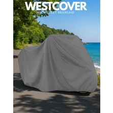 WestCover  Bajaj Pulsar Ns 200 Abs Branda Motosiket Brandası  (Gri Renk) 4 Mevsim Motor Koruma Örtüsü