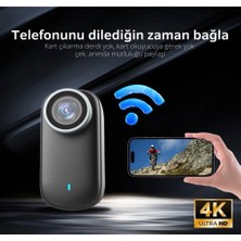 4K Ultra Hd Geniş Açılı Wi-Fi Mini Aksiyon Kamerası – Spor, Vlog ve Seyahat Kullanımı Için