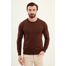 MCR Düz Slim Fit Bisiklet Yaka Basic Erkek Triko Kazak