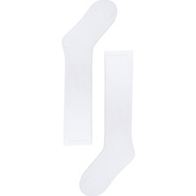 Katia & Bony Kadın Beyaz Renkli Famliy Basic Dizaltı Çorap