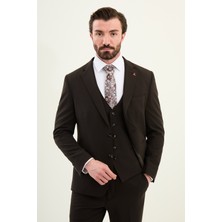 MCR Düz Slim Fit Mono Yaka 4 Drop Klasik Erkek Takım Elbise