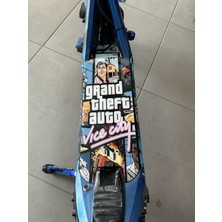 Bisiklet Dünyam Onvo Rx5 Scooter Plexi Tabanlık Yapışkanlı Deck 3mm Gta Vice City