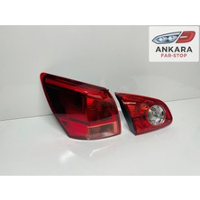 MATSUBA Nissan Qashqai 2007 - 2010 Stop Lambası Sol Iç ve Dış Takım (Toplam 2 Adet Stop)