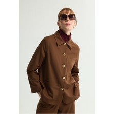 Love My Body Önden Düğmeli Ceket Kahve 119L9684000