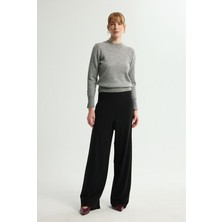Love My Body Örme Beli Lastikli Pantolon Siyah 153L9432001
