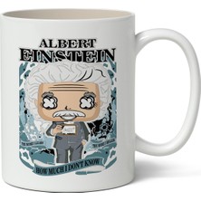 Toyaso Albert Einstein Temalı  Beyaz Kupa Bardak Arkadaşa Sevgiliye Hediye