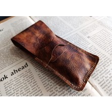 Mahfuz Crazy Gerçek Deri Özel Kalemleriniz Için Kalemlik ( 3*4 Kalem Için ) 28 cm \ 8 cm Büyük Boy NLU11