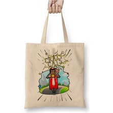 Toyaso Crazy Cats Kittens Kediler Beyaz Bez Çanta Uzun Saplı Alışveriş Çantası Plaj Çantası