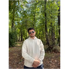 My Butik Erkek 3 Iplik Basic Oversize Kanguru Cepli Kapüşonlu Sweatshirt