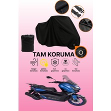 Dokaca Siyah Kilit Uyumlu Arora Max Pro Uyumlu Motosiklet Brandası, Koruyucu Örtü