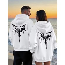 Nevermind Trend Baskılı Sevgili Kombini 2'li Kapüşonlu Sweatshirt Seti