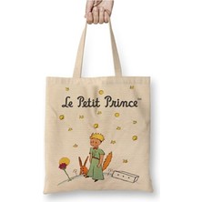 Toyaso Küçük Prens Le Petit Prince Bez Çanta Uzun Saplı Alışveriş Çantası Plaj Çantası