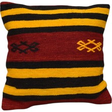 Kilim Antik El Dokuma Kilim Kırlent Yastık Kılıfı 0259 - Yeni - Çok Renkli