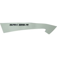 Qj SRK125R Kuyruk Stıcker  Siyah Sol