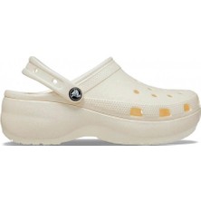 Crocs Classic Platform Glitter Clog W Kadın Terlik - Sedef