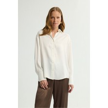 Love My Body  Saten Gömlek Kemik 130L9156008