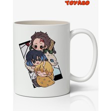 Toyaso Demon Slayer Iblis Keser Karakterler Anime Temalı Beyaz Kupa Bardak Sevgiliye Arkadaşa Hediye