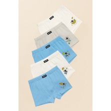 Erkek Çocuk 5'li Uzay Desenli Boxer