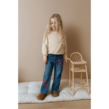 Jolly Kids Kız Çocuk Mavi Jeans Kot Pantolon