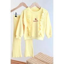Miniğimin Cicileri Uncrn Fisto Detaylı Kız Çocuk 2 li takım - Sarı