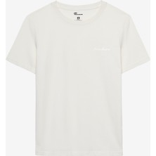 Skechers W Light Fabric T-Shirt Kadın Beyaz Tshirt S2520239-3855