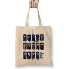 Toyaso Doctor Who The Fourte Bez Çanta Uzun Saplı Alışveriş Çantası Plaj Çantası